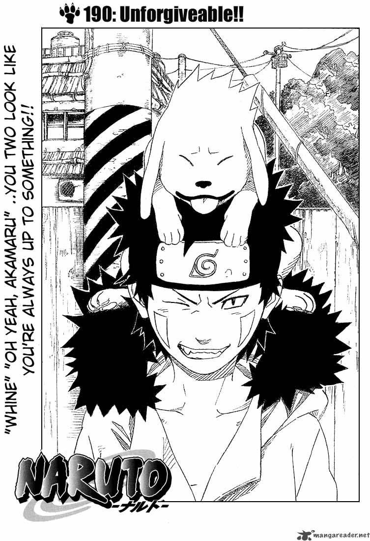 Naruto Chapter 190 - Page