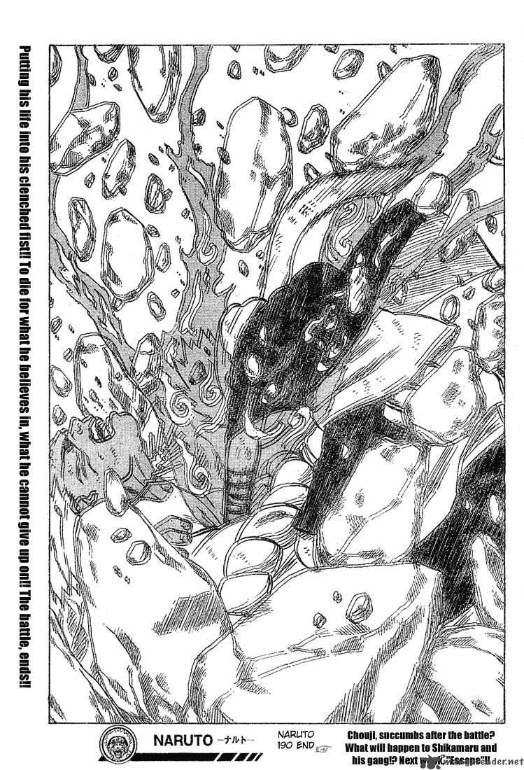 Naruto Chapter 190 - Page